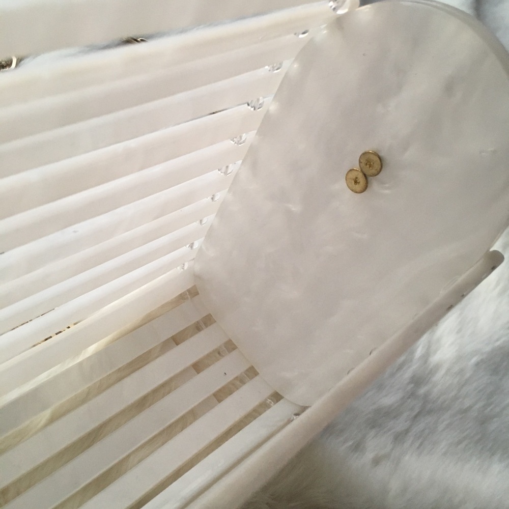 NWT Rachel Roy Lucite Basket Acrylic Crossbody Purse Bag - Picture 8 of 8